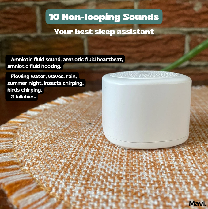 Mavi™ 2.0 : this tiny white noise machine will make you sleep like a baby during your trip